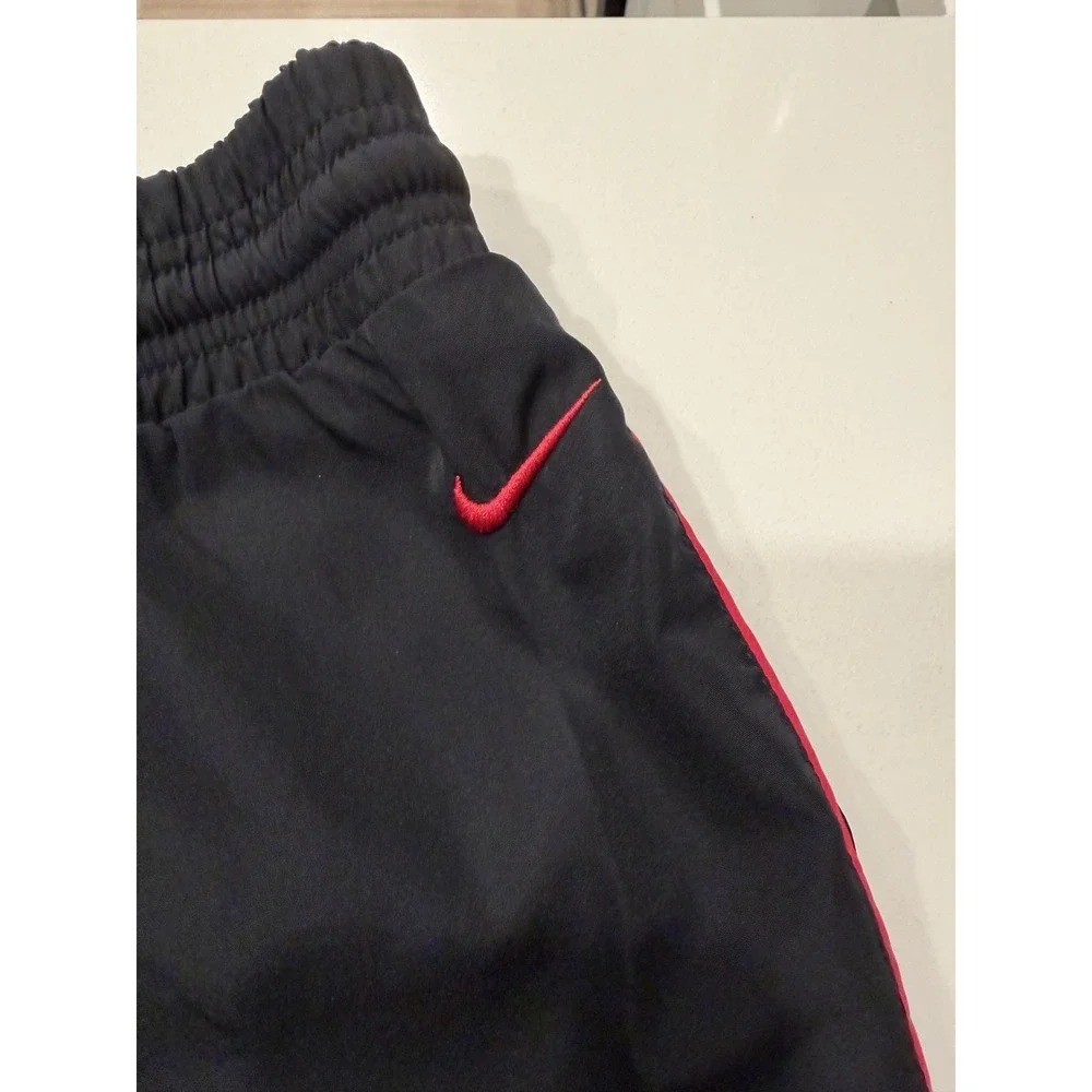 Nike The Athletic Dept Track Pants Womens M Black Red 370907-012 Preowned